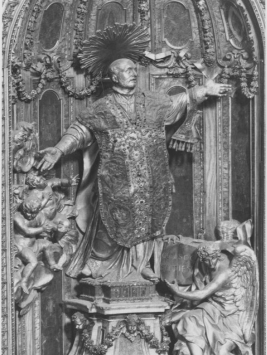 Figure 10. Pierre Legros, St. Ignatius 1697–99, remodelled by Luigi Acquisti, 1803–4. Chapel of St Ignatius, Il Gesu`, Rome.