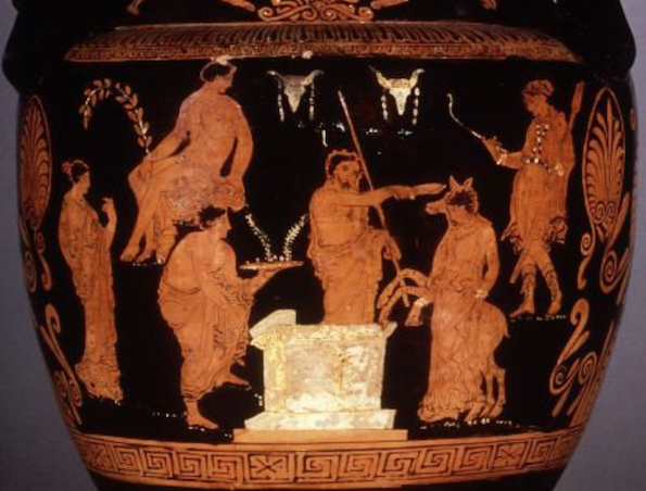Figure 8. Volute Crater, sacrifice of Iphigenia, 370-355BCE. British Museum, London.