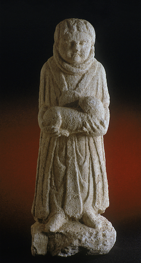 Fig. 5: ‘Pilgrim’ statue from Dea Sequana sanctuary. Height 60 cm. Dijon Archaeological Museum. Image reproduced with the kind permission of the photographer, François Perrodin.