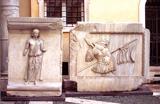 The Temple of Hadrian in Rome