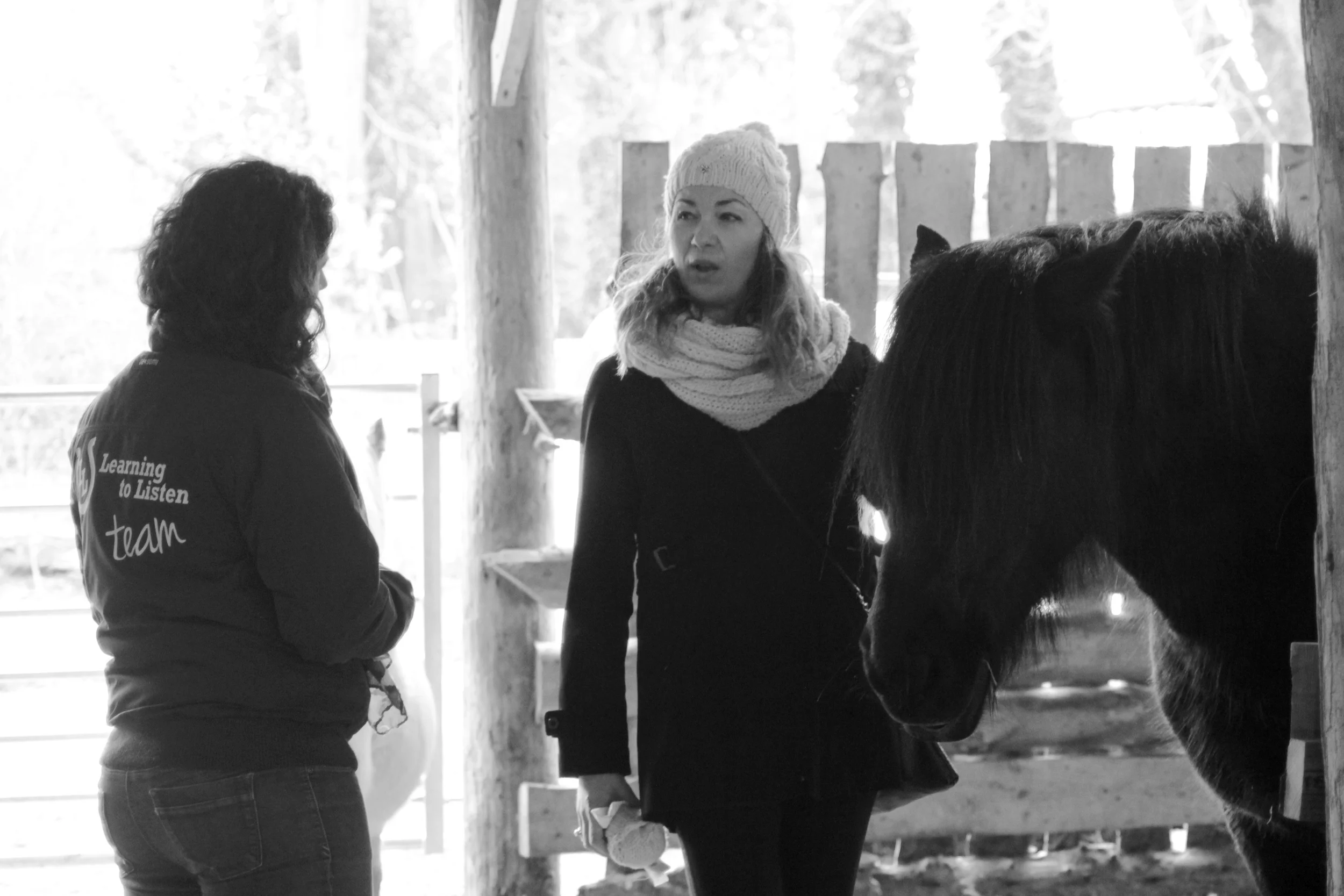 Rebecca working with a client during one of Learning to Listen / Autism Angels taster sessions