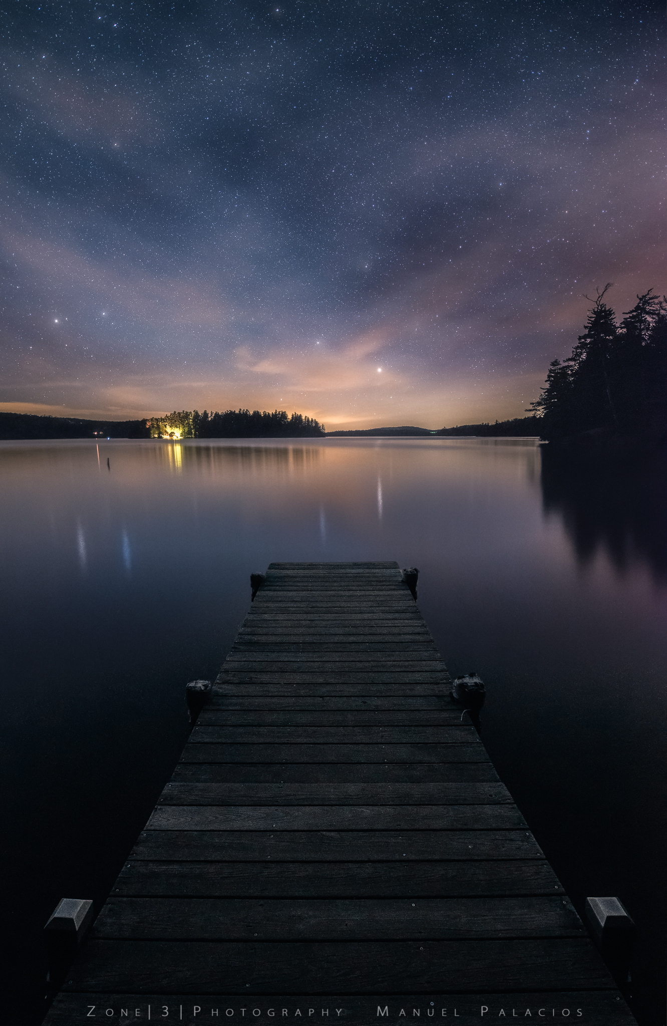 A Starry Night Over Saranac Lake