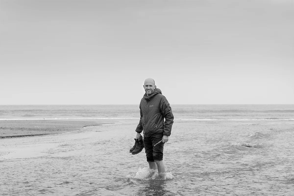 Matt at Holywell Bay, 27th Feb 2016