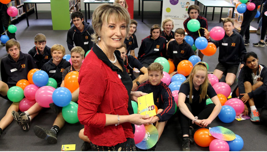 Photo courtesy of Manjimup - Bridgetown Times Picture: Tari Jeffers, Tari Jeffers Women in Technology speaker Kay Hargreaves talks to Manjimup Senior High School students about potential careers in technology.