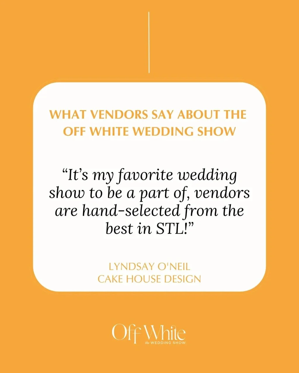 🚨APPLICATIONS ARE CLOSING 🚨&nbsp;

Slots are filling up and time is running out to apply for Off White&rsquo;s The Wedding Show &mdash; Unlike the big-box wedding shows we&rsquo;re focused on a unique &amp; truly personal service. 

Our approach of