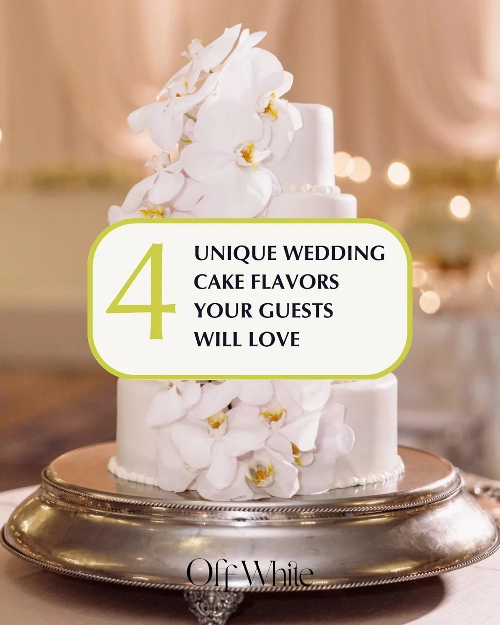 PRO TIP when choosing your wedding cake: Start with the flavors that always win over a crowd. 🍰✨

Here are five combinations couples and guests rave about every single time.

WHICH FLAVOR IS YOUR FAVORITE?

📌 Save this for later and follow @offwhit