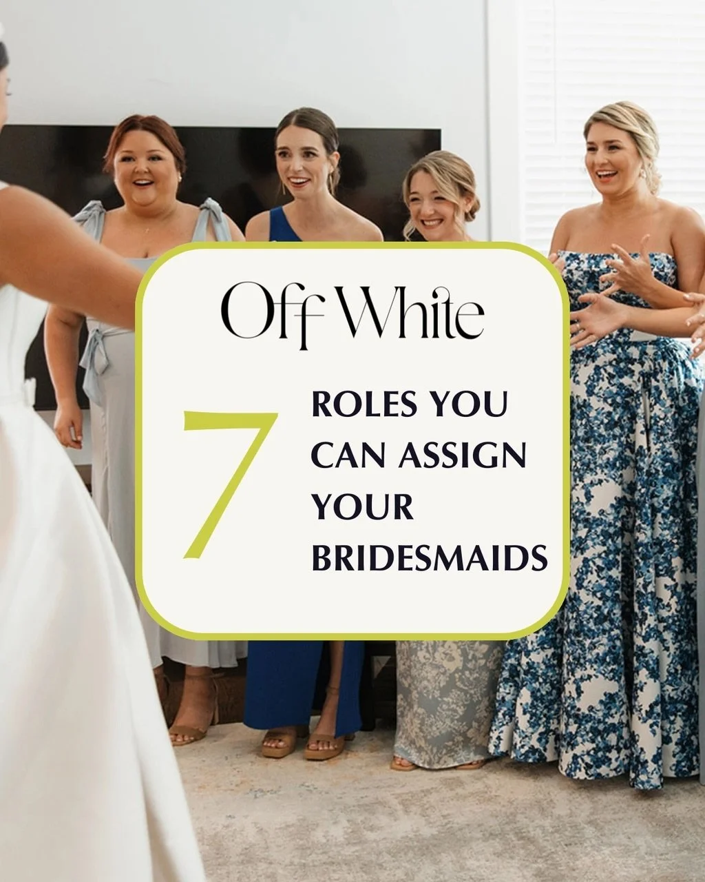 Your built-in support system. 💅✨&nbsp;Assign the roles, and enjoy the day.

Save this post for wedding week and follow @offwhitestl for more great wedding planning tips!