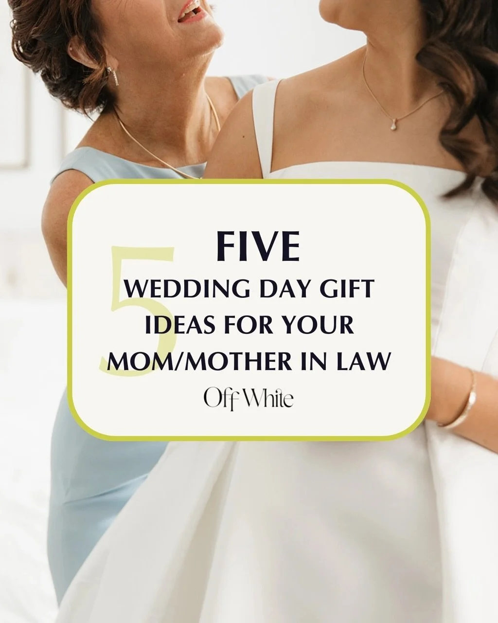 What to gift your mom (or mother-in-law) on your wedding day&hellip; 🤍✨

💎 Sentimental + Wearable
Jewelry she can wear on the wedding day (and long after), something engraved, or tied to your wedding date.

📸 Memory + Keepsake
A framed photo, cust