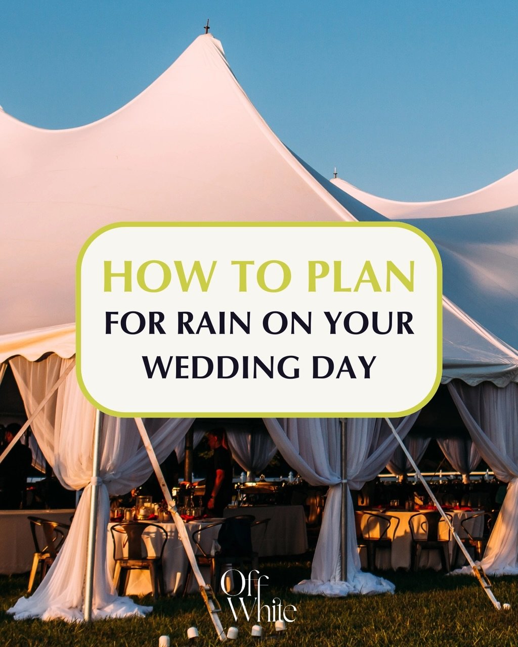 Rain on your wedding day doesn&rsquo;t have to mean stress. ☔️✨
The key is planning ahead before the forecast changes.

A thoughtful backup plan, a flexible timeline, and a little preparation can turn rainy weather into some of the most memorable mom