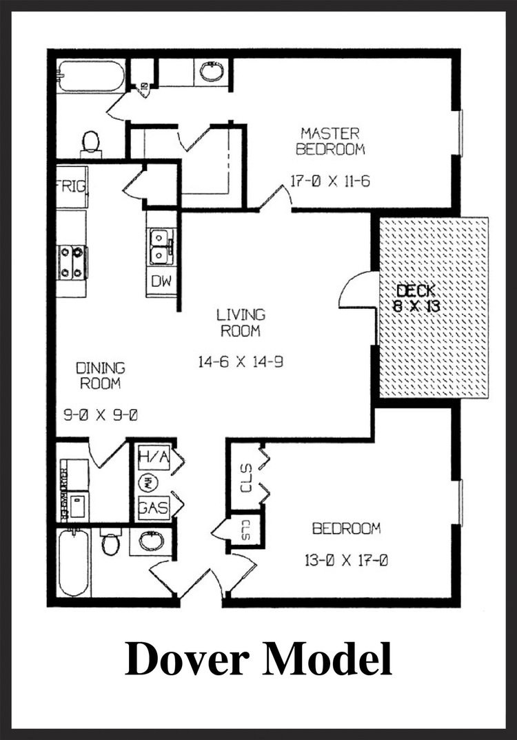 Fox Lake Apartment Homes - Dover Floorplan