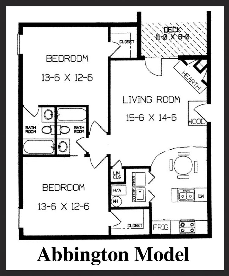Fox Lake Apartment Homes - Abbington Floorplan