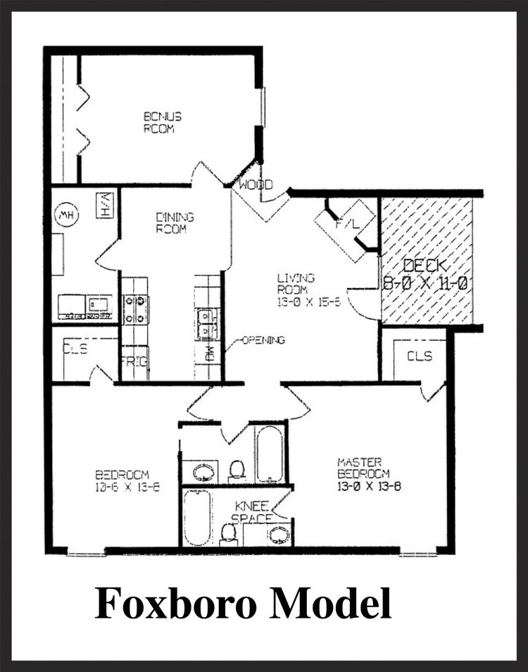 Fox Lake Apartment Homes - Foxboro Floorplan