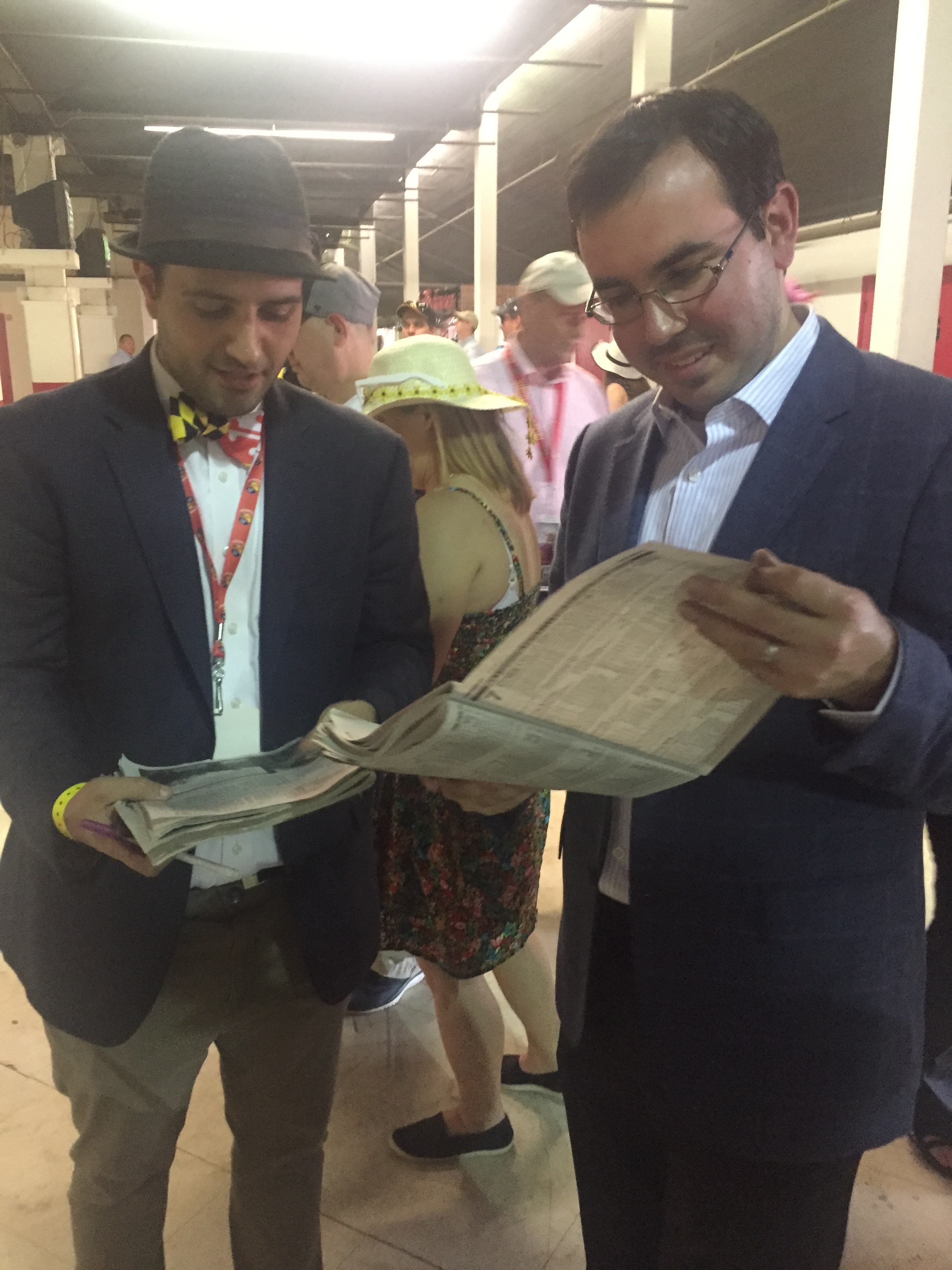 Equestricon™ co-founders Tordjman and Nicholson handicap the 2016 Black Eyed Susan Day card