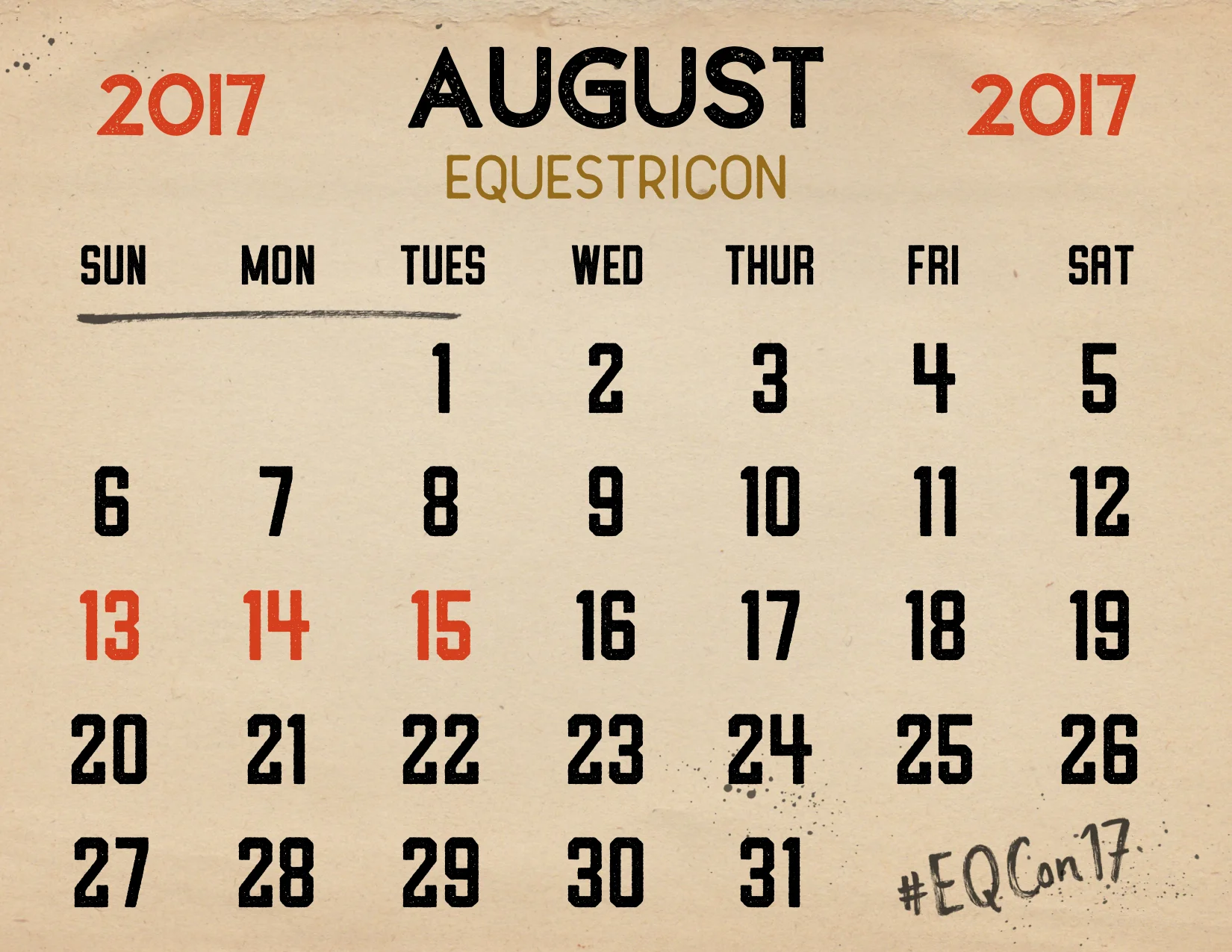 The Program: Initial EQCon Schedule Released!