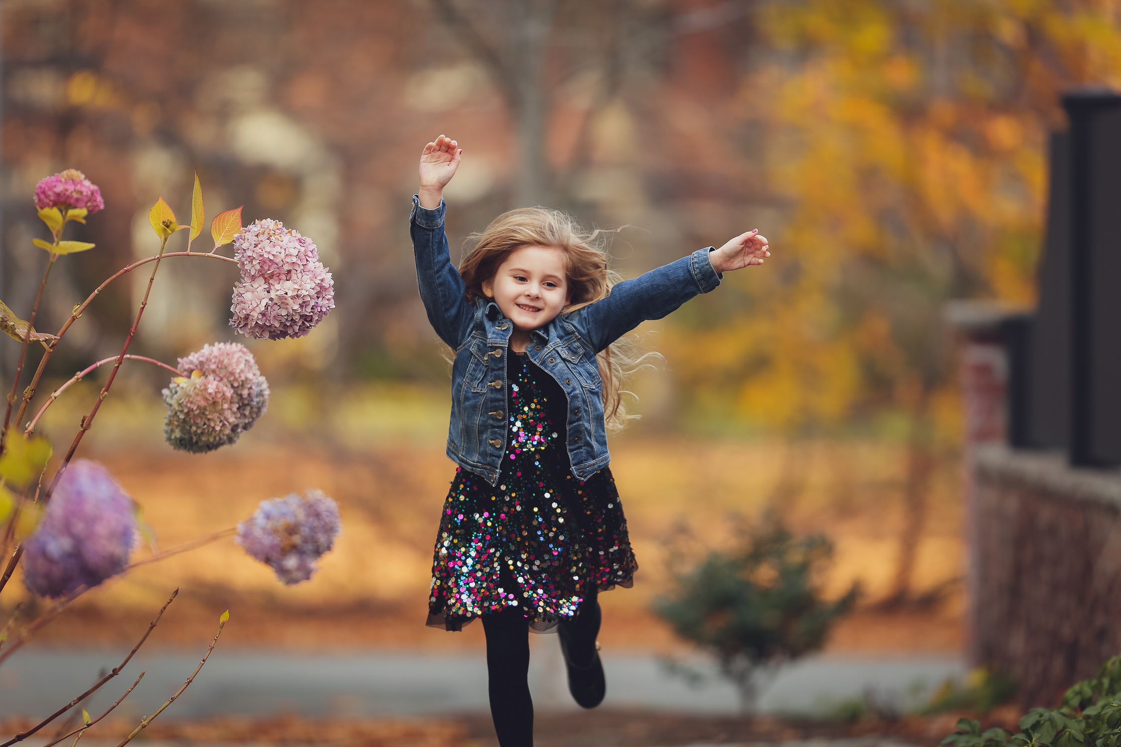  a sweet girl's sequined prance... 