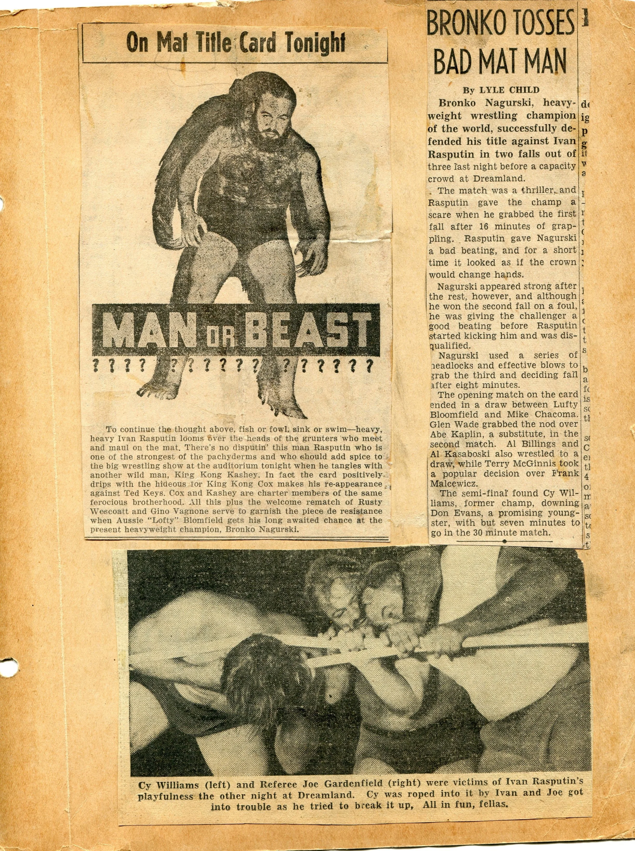 MAN OR BEAST?