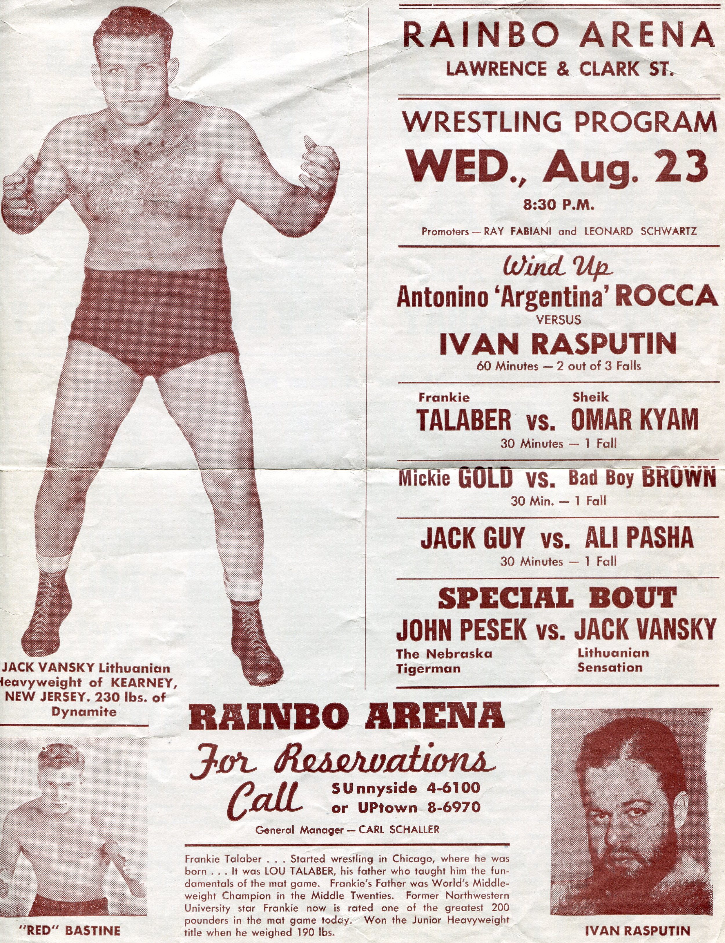 RASPUTIN AT THE RAINBO.