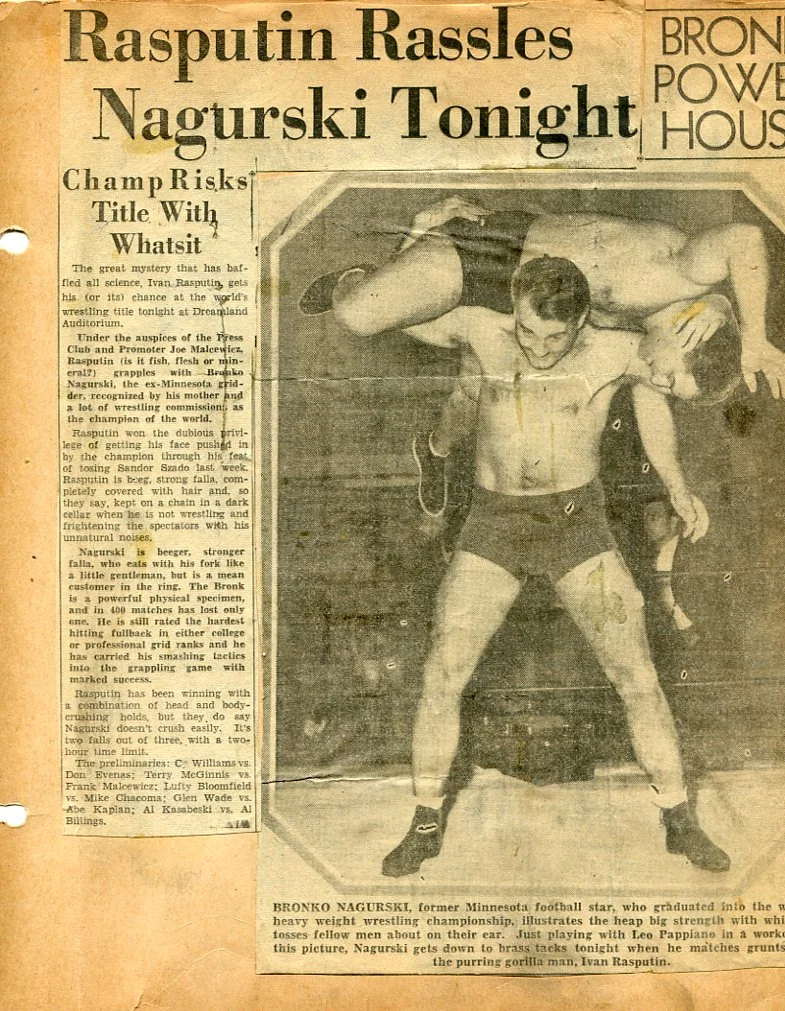 RASSLIN' NAGURSKI.