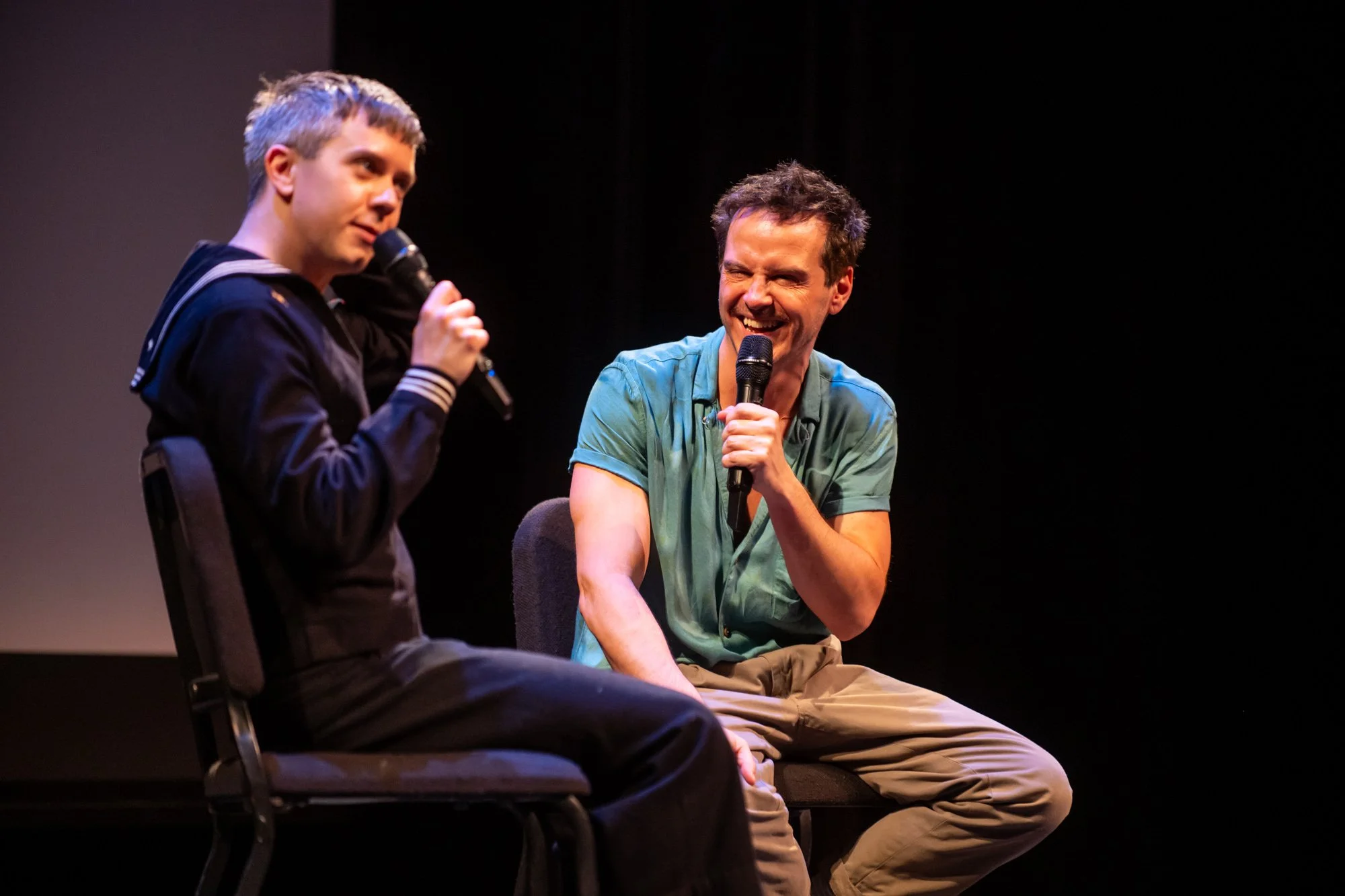 Andrew Scott with Cole Escola