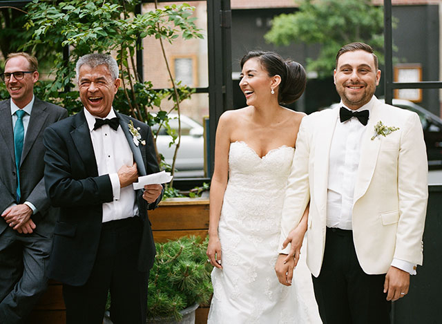 outdoor toasts and cocktail hour at the Wythe Hotel