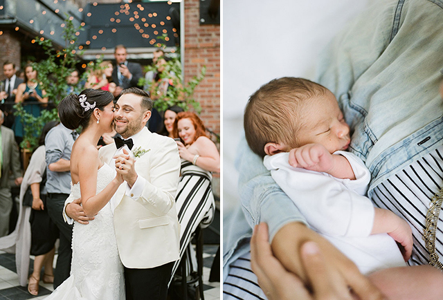 first dance at the wythe hotel outdoor on the patio