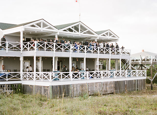 outdoor reception area on the beach, waterfront, at carolina yacht club