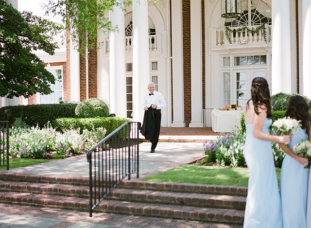 Father of the bride joins the party
