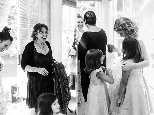 aunt surprised to see bride in dress - Sarah Der Photography