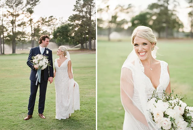 Film wedding photography for summer wedding in Wilmington by Sarah Der