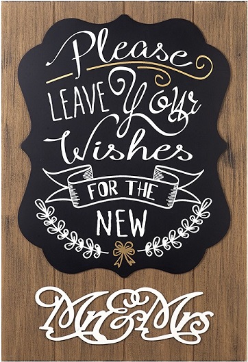 Please Leave Your Wishes Sign