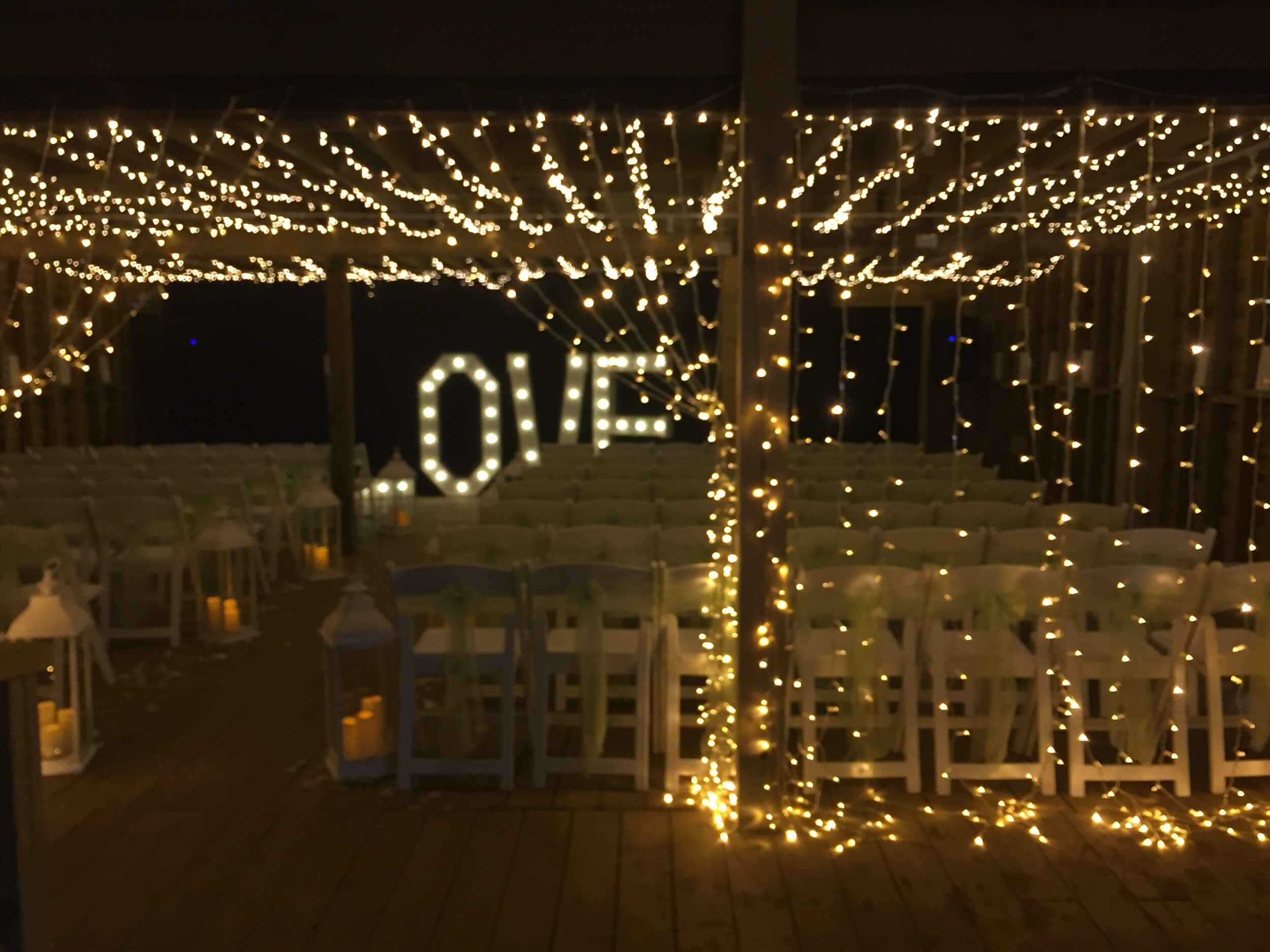 fairy lights installed wedding event sussex surrey kent hampshire london