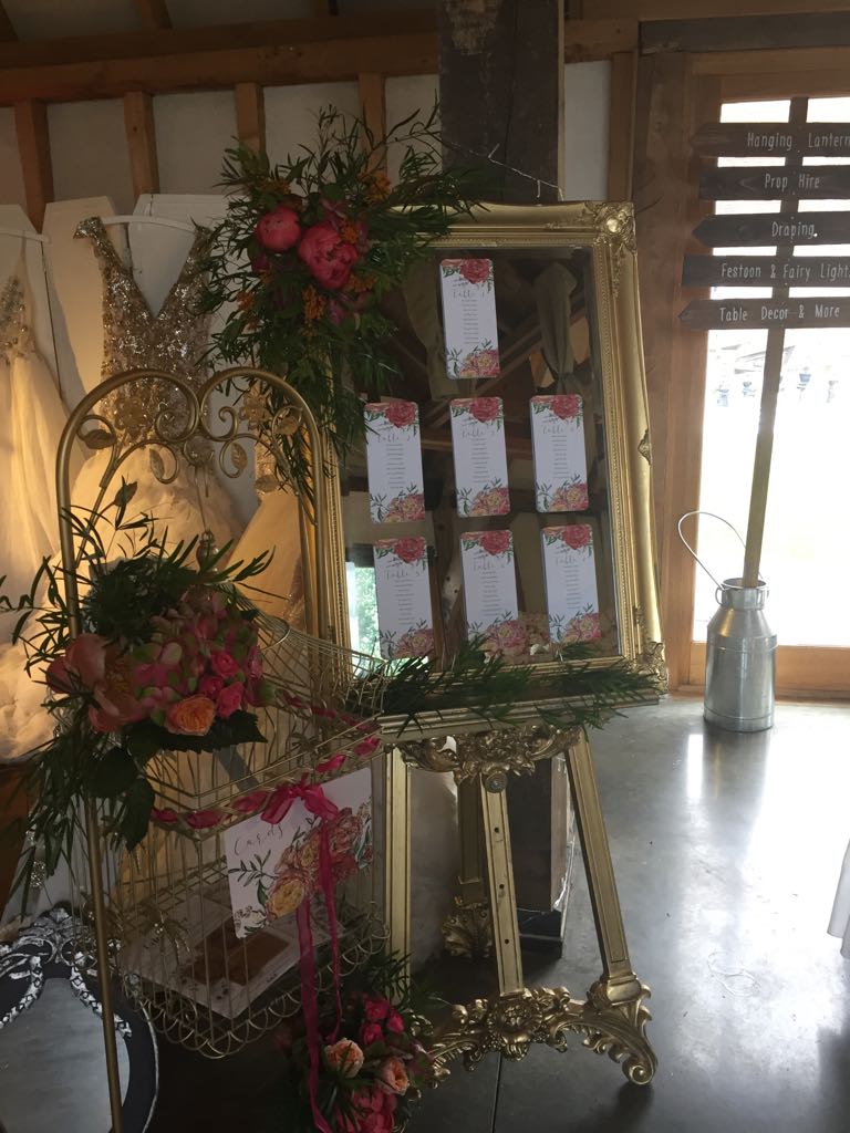 table plan easel gold silver copper rose gold ivory hire wedding