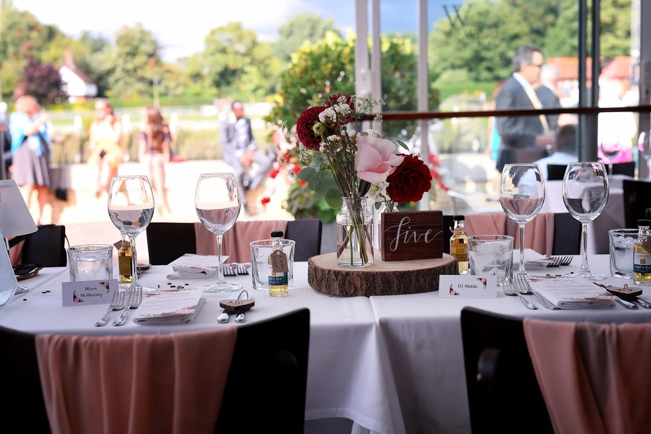 wooden table numbers for hire wedding sussex surrey kent
