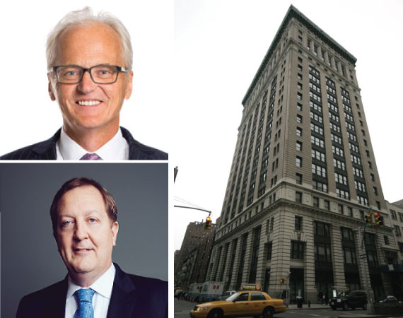 315 Park Ave South in NoMad (inset from top: Winton Capital’s David Harding and Columbia Property Trust’s Nelson Mills)