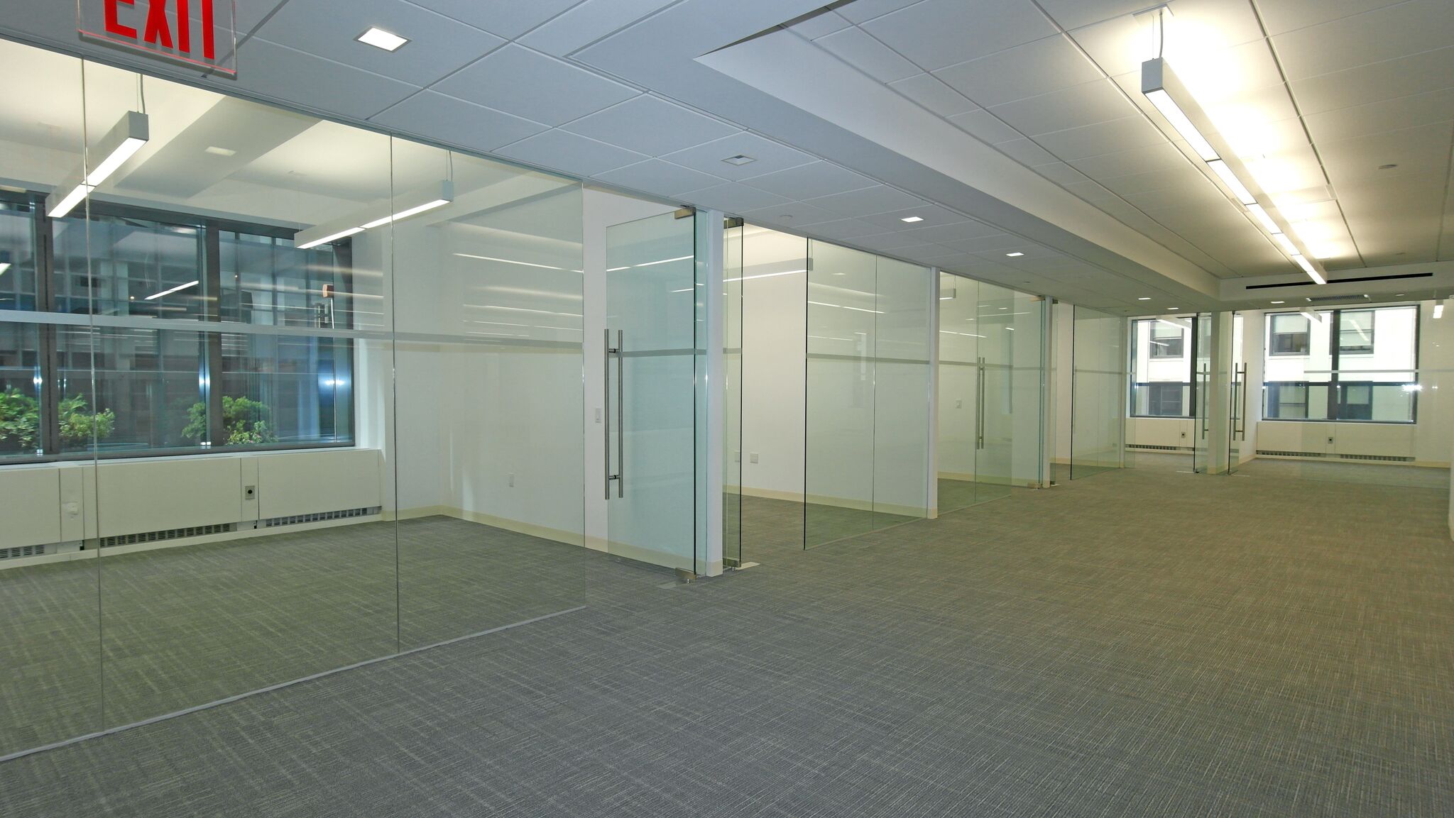 Glass front offices