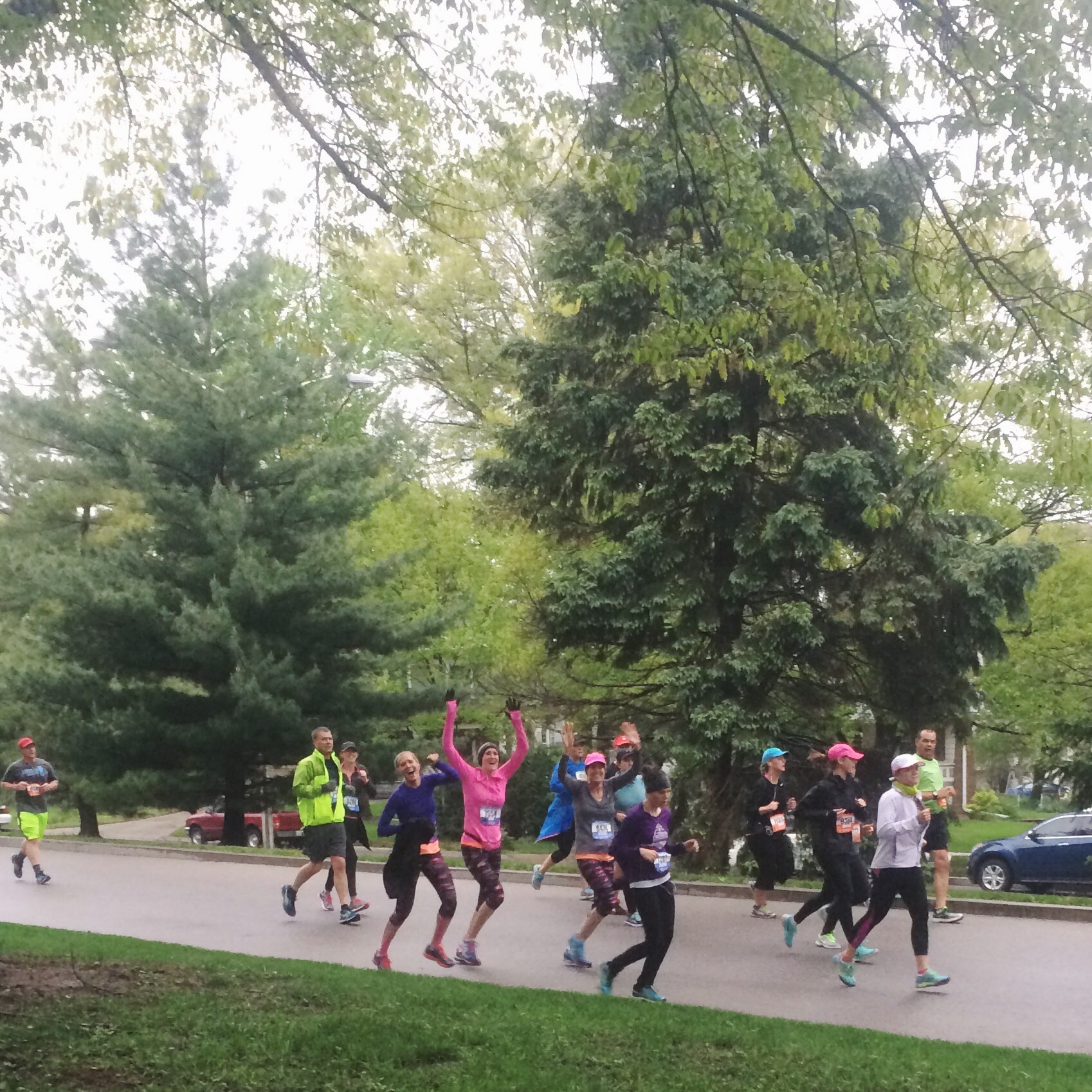 Mile four. Hi friends!