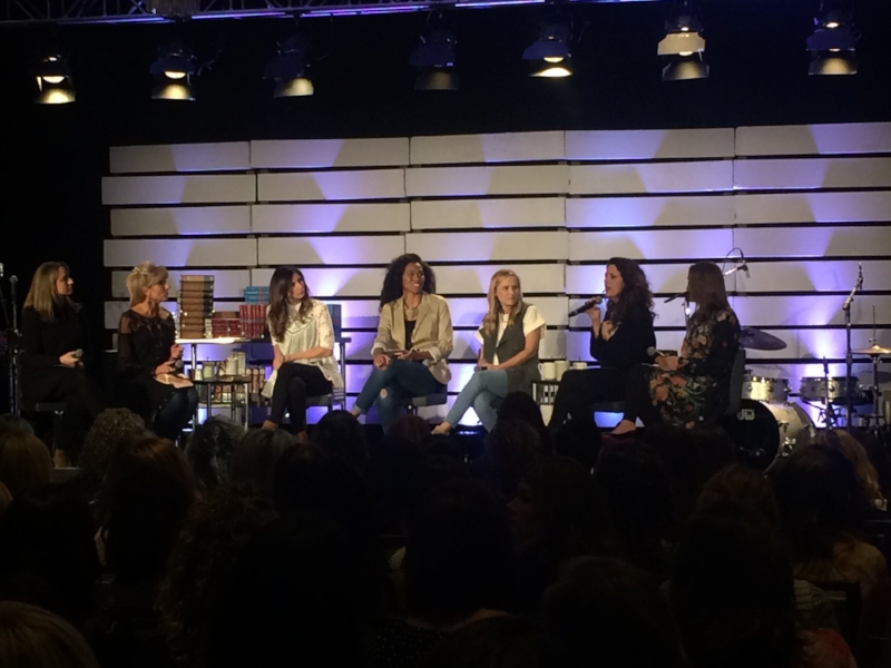 LIT conference panel discusssion: Amanda Jones, Beth Moore, Melissa Moore, Priscilla Shirer, Jennie Allen, Christy Nockels, and Christine Caine.