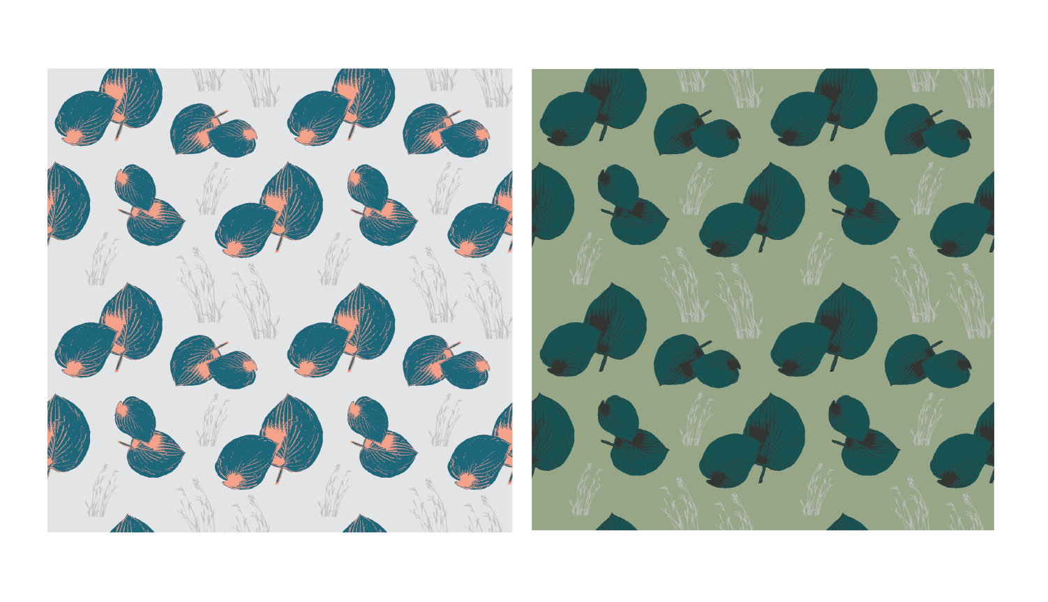 Hasta leaves & tall grass