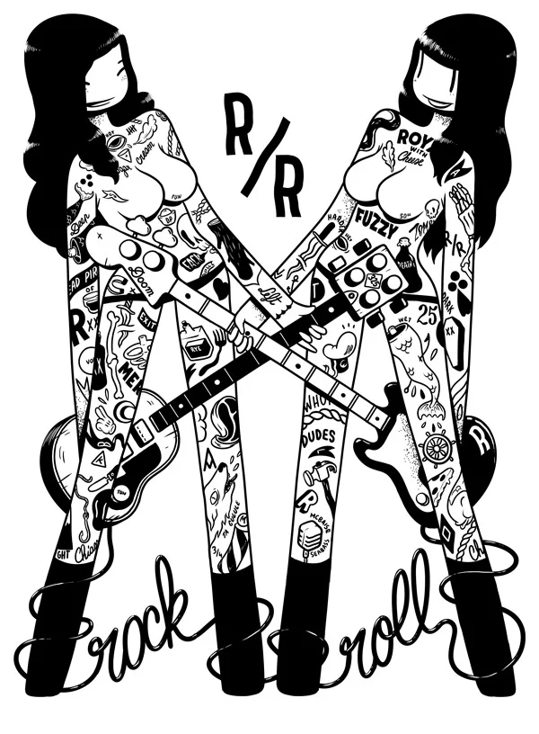 The Rock and the Roll
Tee shirt ? : http://www.dudes-factory.com/french_euro/mcbess-rr-0200209601.html