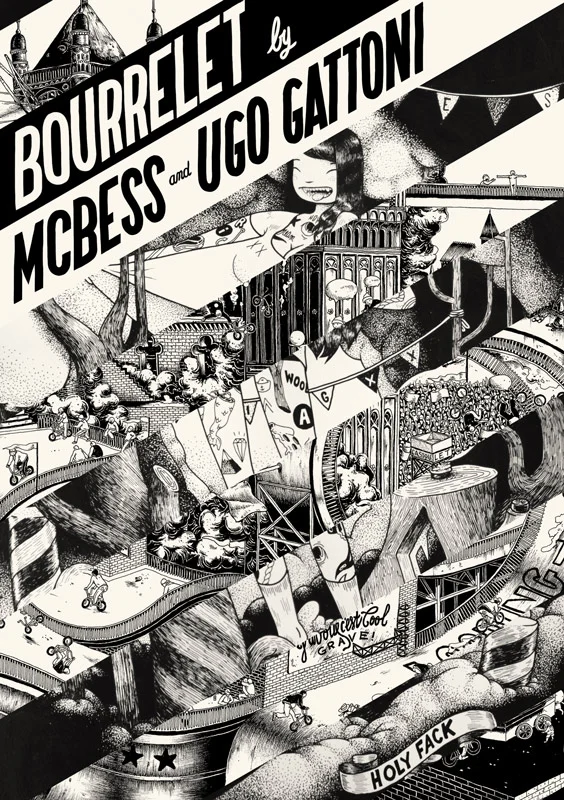 Doing a show with my friend Ugo Gattoni at the Alley Gallery in Belgium next week, it’s called BOURRELET , wich is french for layer of fat on the belly, it’s going to be a cornucopia or black and white drawings, originals, prints, screen prints, love, hate, tits, saucisson.
