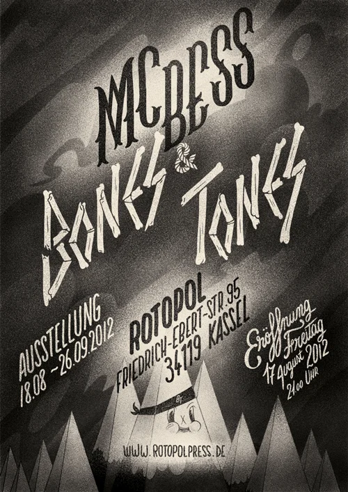 Alright I’m back to my roots on the 16th of august, doing a show with the ROTOPOL crew in Kassel. It’s called BONES & TONES and it all about rock and roll.