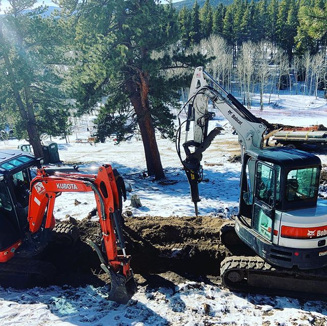 Getti g this water line below frost depth in the Rocky Mountains.