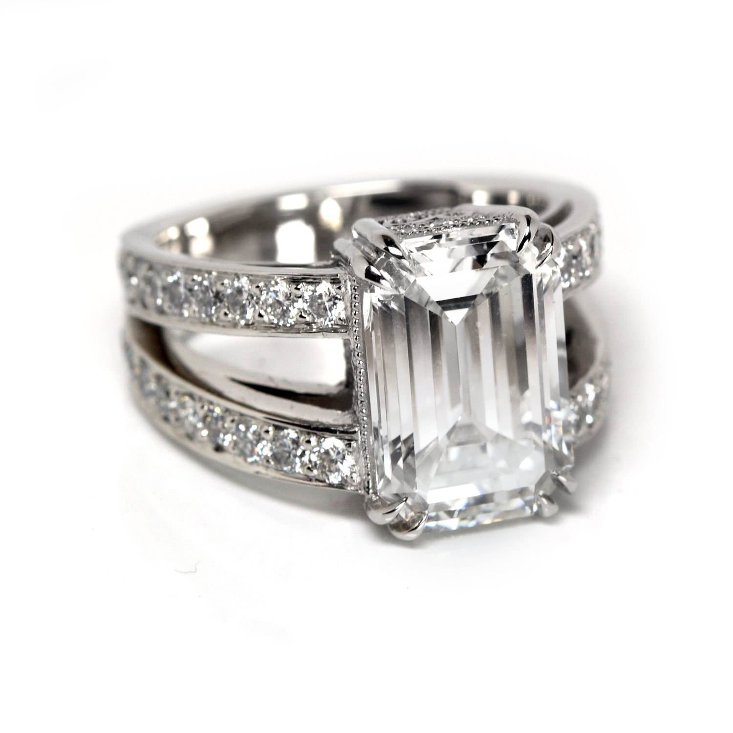 Coast LC10120 | split shank diamond engagement ring | Freedman Jewelers  Boston - Freedman Jewelers