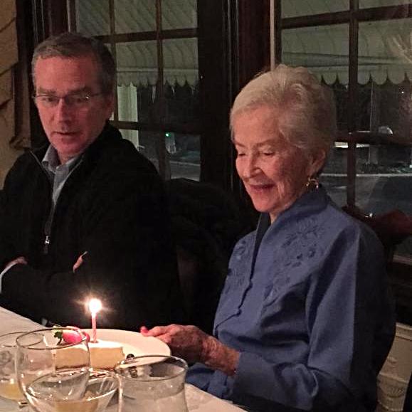 My brother Leidy and my Mother celebrating her 90th birthday last month.