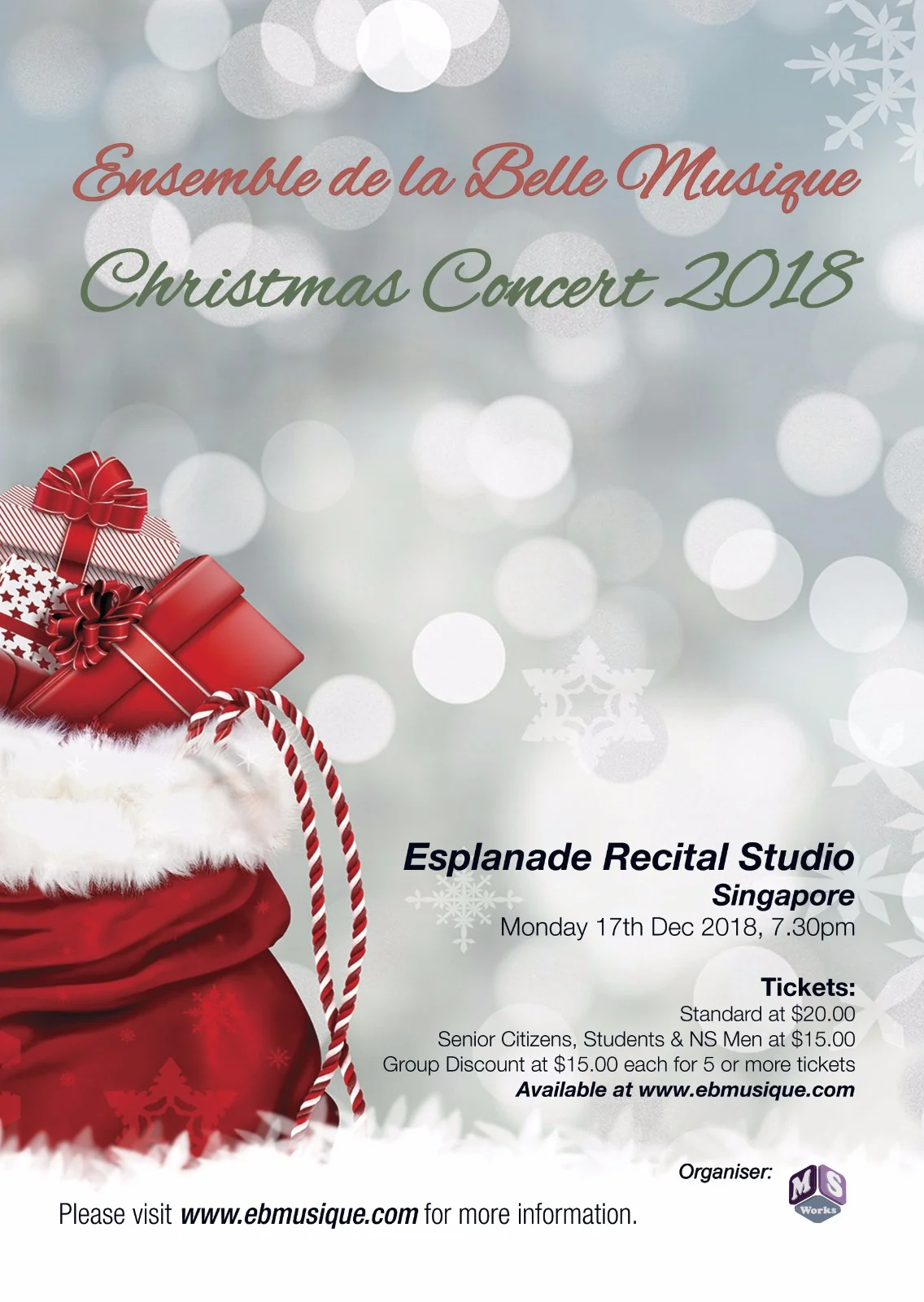 Christmas Concert 2018: Ensemble de la Belle Musique