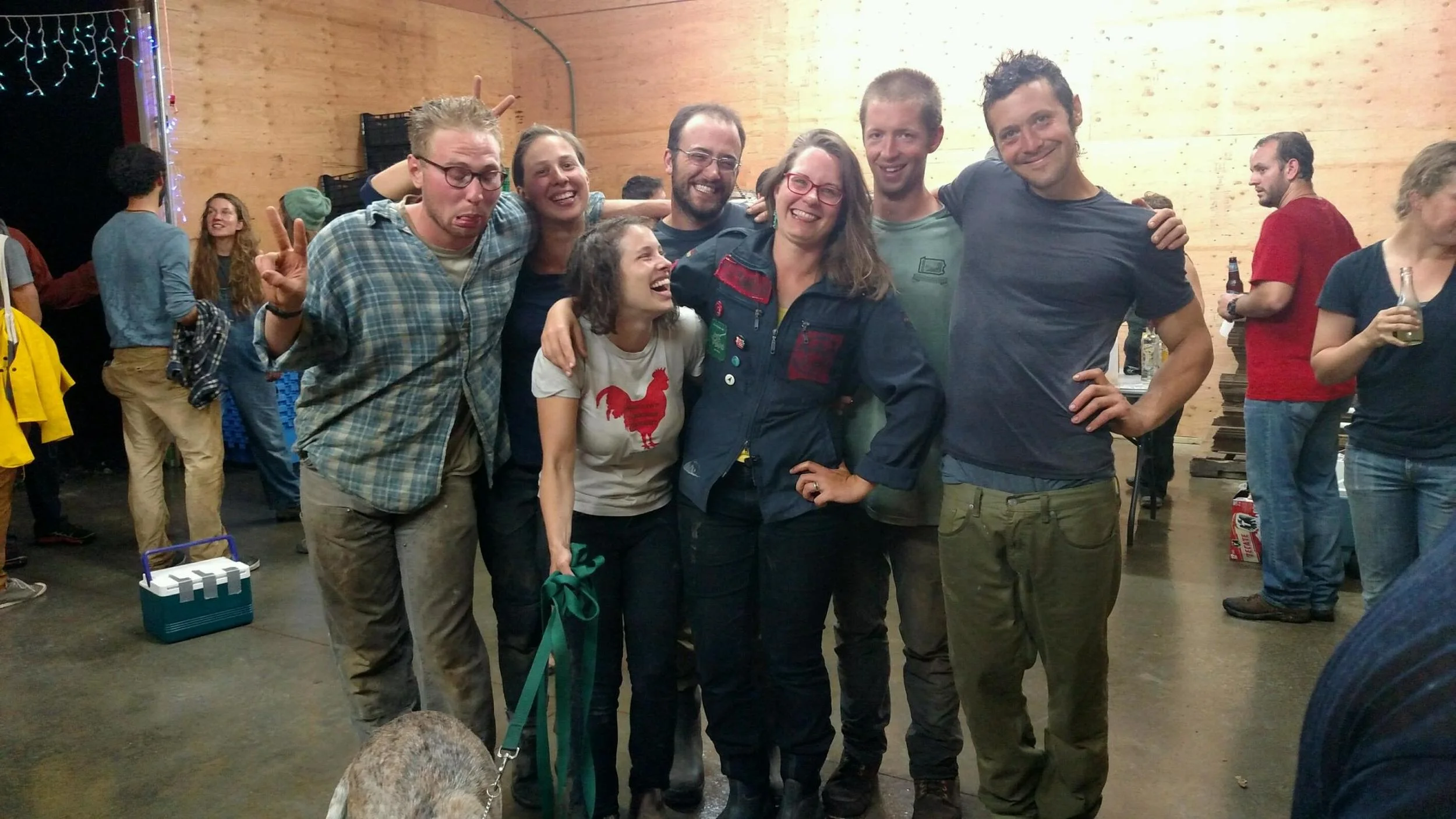 Current and past leaders (from left to right): Andrew Pezzullo, Audrey Berman, Sophie Ackoff, Wesley Hannah, Bryn Roshong, Tyler Dennis, and Doug Decandia.