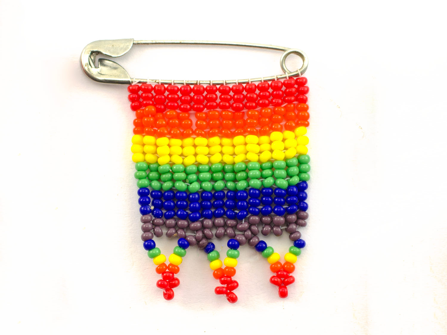 Rainbow flag brooch pin