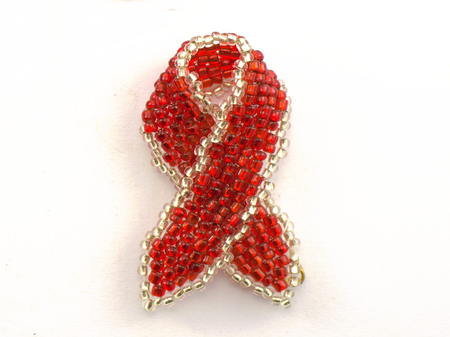 Aids ribbon beaded