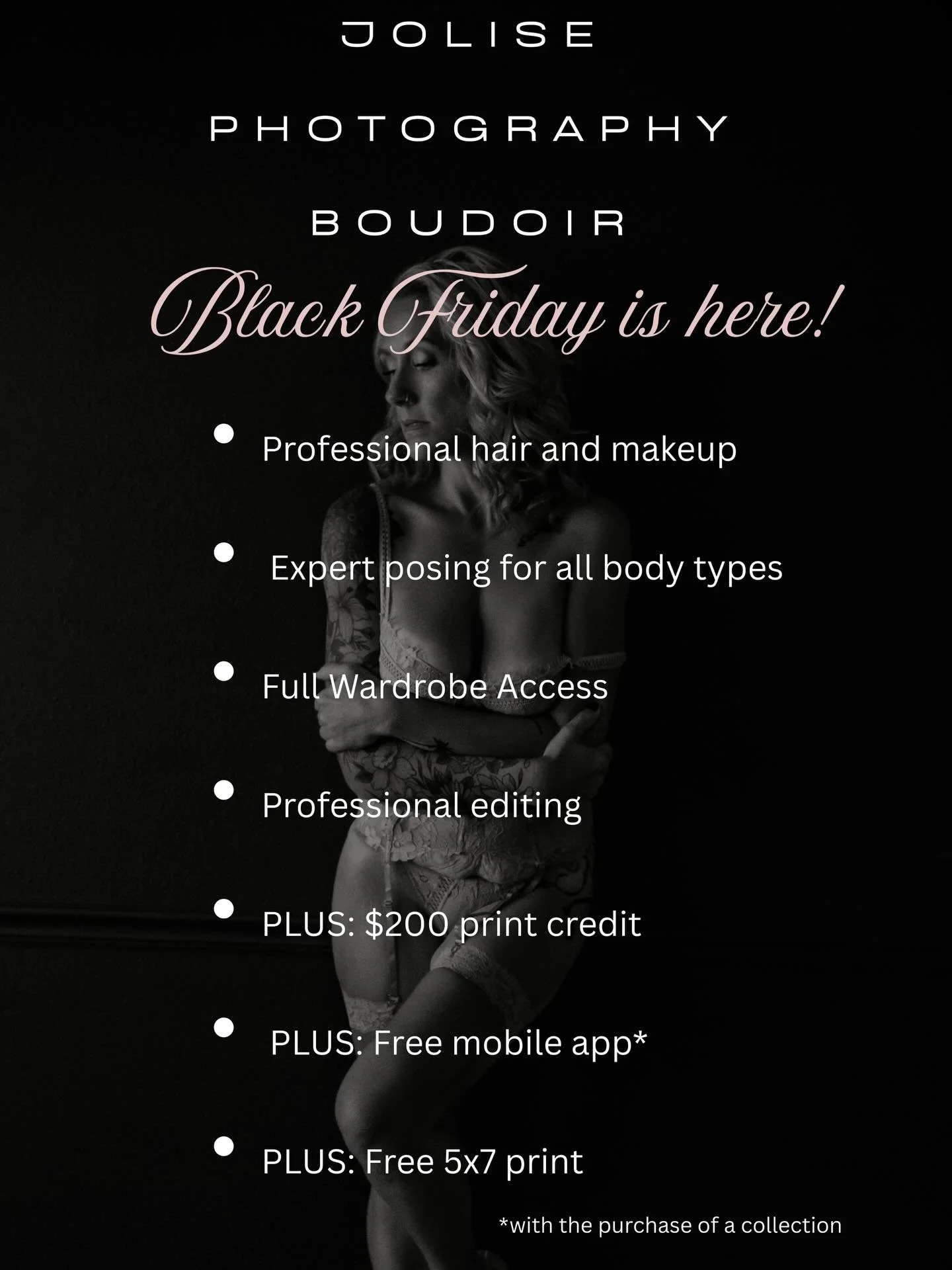 Tomorrow is the last day (and first day to go public!) to book your life changing boudoir session. This is our only sale of the year, so now&rsquo;s your chance! Don&rsquo;t wait for something to change, jumpstart the change and book the shoot!