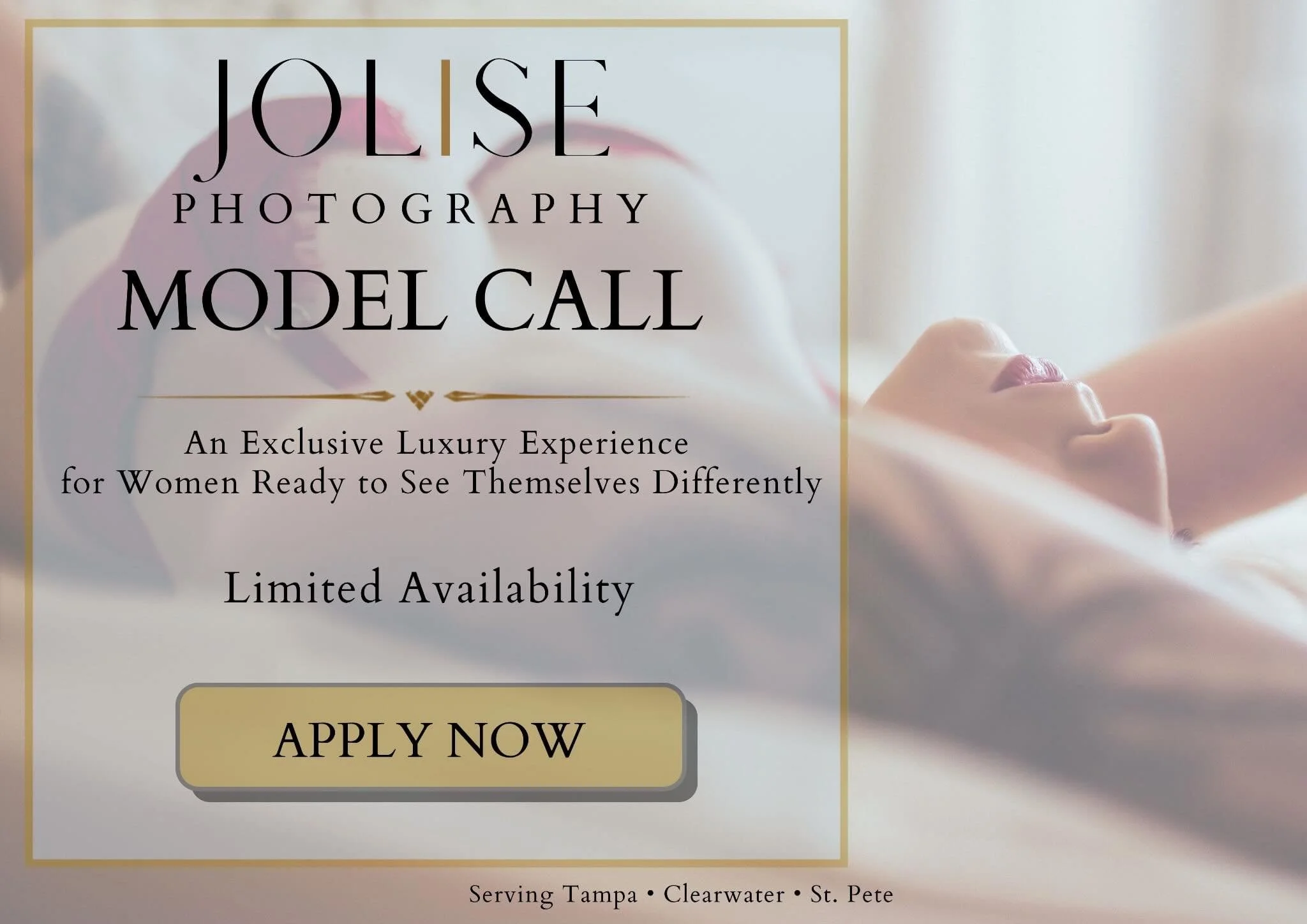 ✨BOUDOIR MODEL CALL ✨

Application link in bio!

I&rsquo;m currently looking for a FIVE of women to help me create fresh, elevated content for upcoming studio marketing, social media, and luxury brand campaigns.

I&rsquo;m looking for real women of a